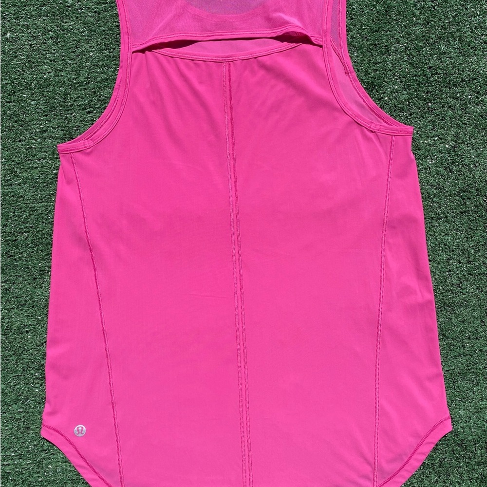 Lululemon Sculpt Sonic Pink Back Vent Tank Top Women’s Size 4 - Picture 4 of 6